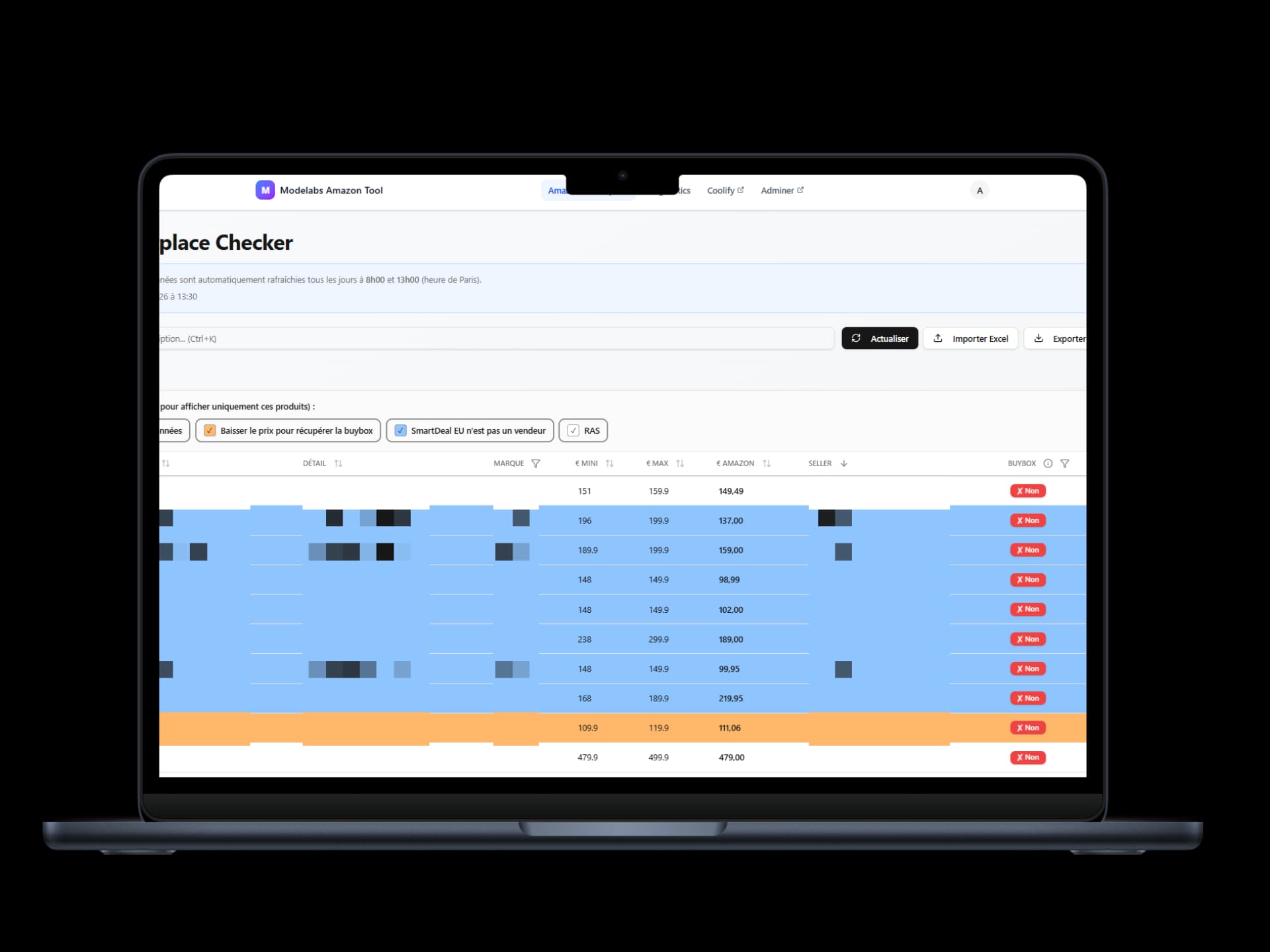 Aperçu du projet Amazon scraping