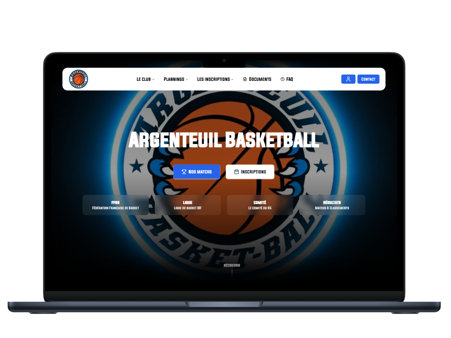 Aperçu du projet Argenteuil Basketball